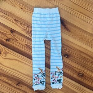 Ruffle Butts Blue and White Striped Leggings NWOT - 2T-4T